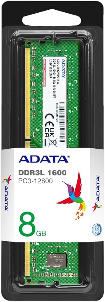 MEMORIA PARA PC ADATA 8GB DDR3L 1600 PC3-12800 1.35V