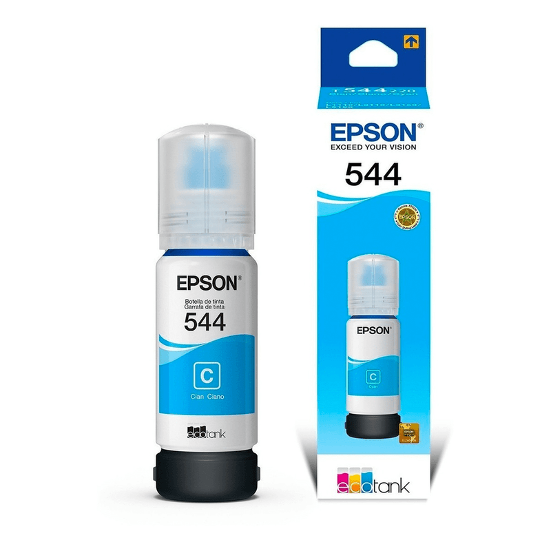 TINTA EPSON 544 T544220-AL CYAN ORIGINAL