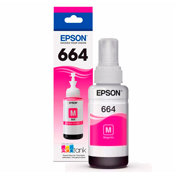 TINTA EPSON 664 T664320-AL MAGENTA ORGINAL 