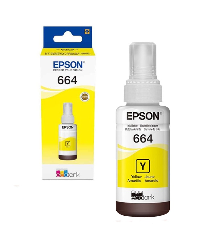 TINTA EPSON 664 T664420-AL AMARILLA  ORGINAL