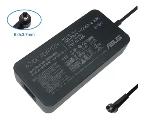 CARGADOR PARA LAPTOP ASUS 20V 14A 280W PUNTA 6.0*3.7 ORIGIANL
