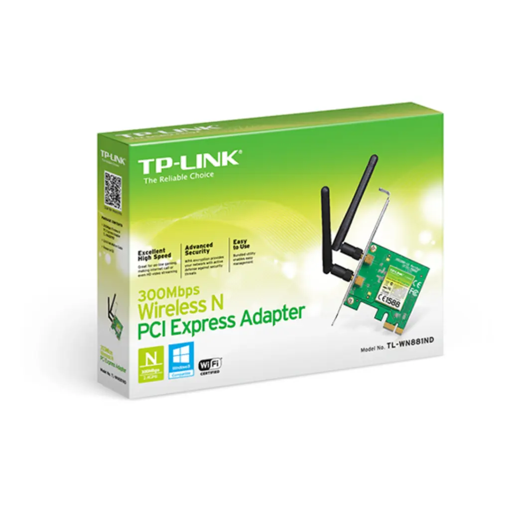 [TL-WN881ND] TARJETA DE RED INALAMBRICA TP-LINK TL-WN881ND 2 ANTENAS INALAMBRICO