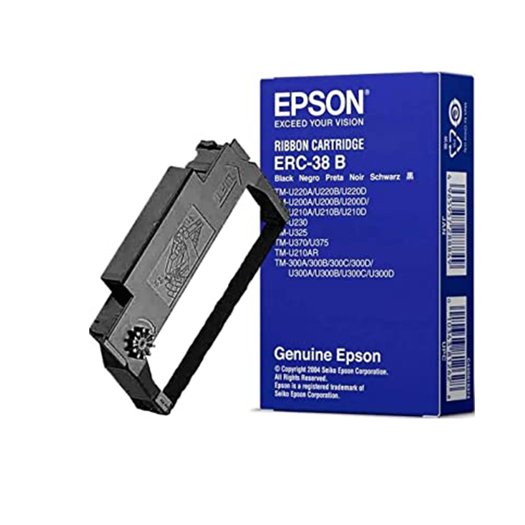 CINTA EPSON ERC-38B PARA TM-U220A/B/D/200A/B/D/210A/B/D/230/325/370/375/210AR/300A-D