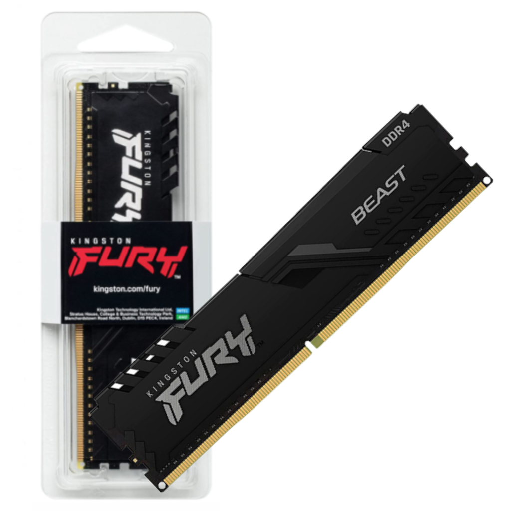 MEMORIA PARA PC KINGSTON FURY 16GB 3200MHZ DDR4 CL161.35V NEGRA
