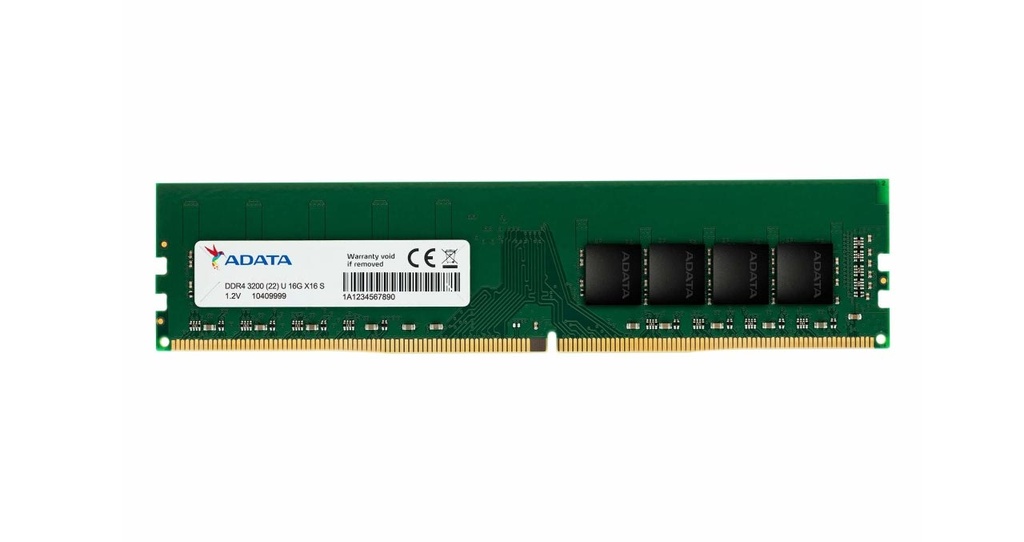 MEMORIA PARA PC ADATA 16GB DDR4 UDIMM 3200 MHZ 1.2V