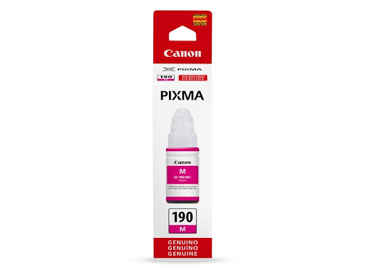 TINTA CANON GI190 MAGENTA PARA G1100/1110/2100/2101/2110/2111/3100/3101/3102/3110/3111/4100/4101/4110/41111