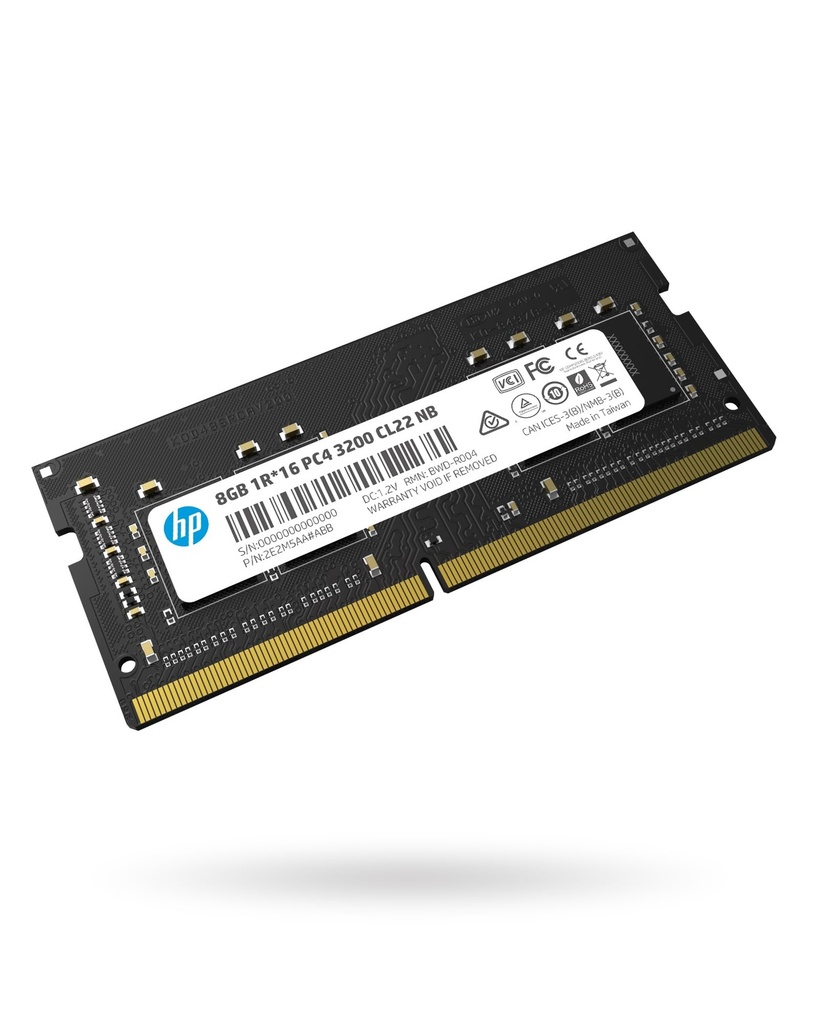 MEMORIA PARA LAPTOP HP 8GB DDR4 3200 MHZ 2E2M5AA#ABB