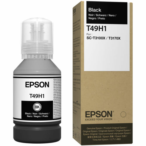 BOTELLA EPSON T49H1 NEGRO SURECOLOR T3170X 140ML C13T49H100