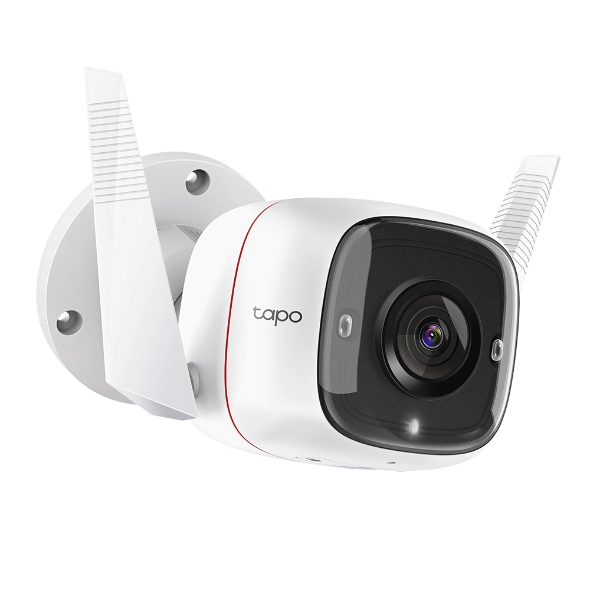 CAMARA DE SEGURIDAD TP-LINK TAPO C310 IP 2K 3MP EXTERIOR VISION NOCTURNA 30M DETECCION DE MOVIMIENTO AUDIO DOBLE VIA SOPORTA 128GB
