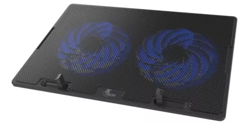 [XTA155] VENTILADOR PARA LAPTOP XTECH  XTA155 PLASTICO, 2 USB, 2FAN, 4 POSICIONES