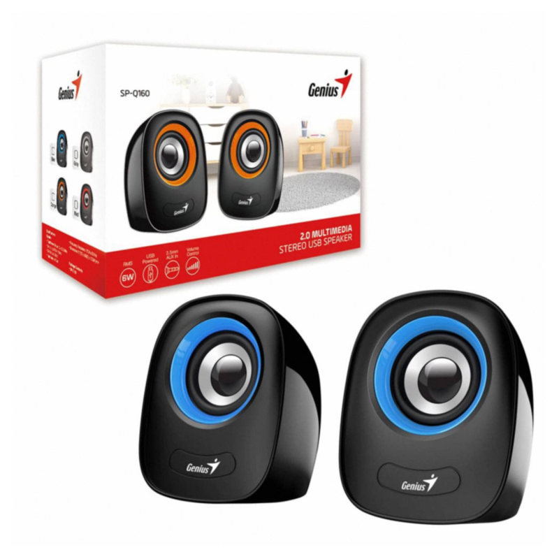 PARLANTES GENIUS SP-Q160 POWER 6W USB BLUE