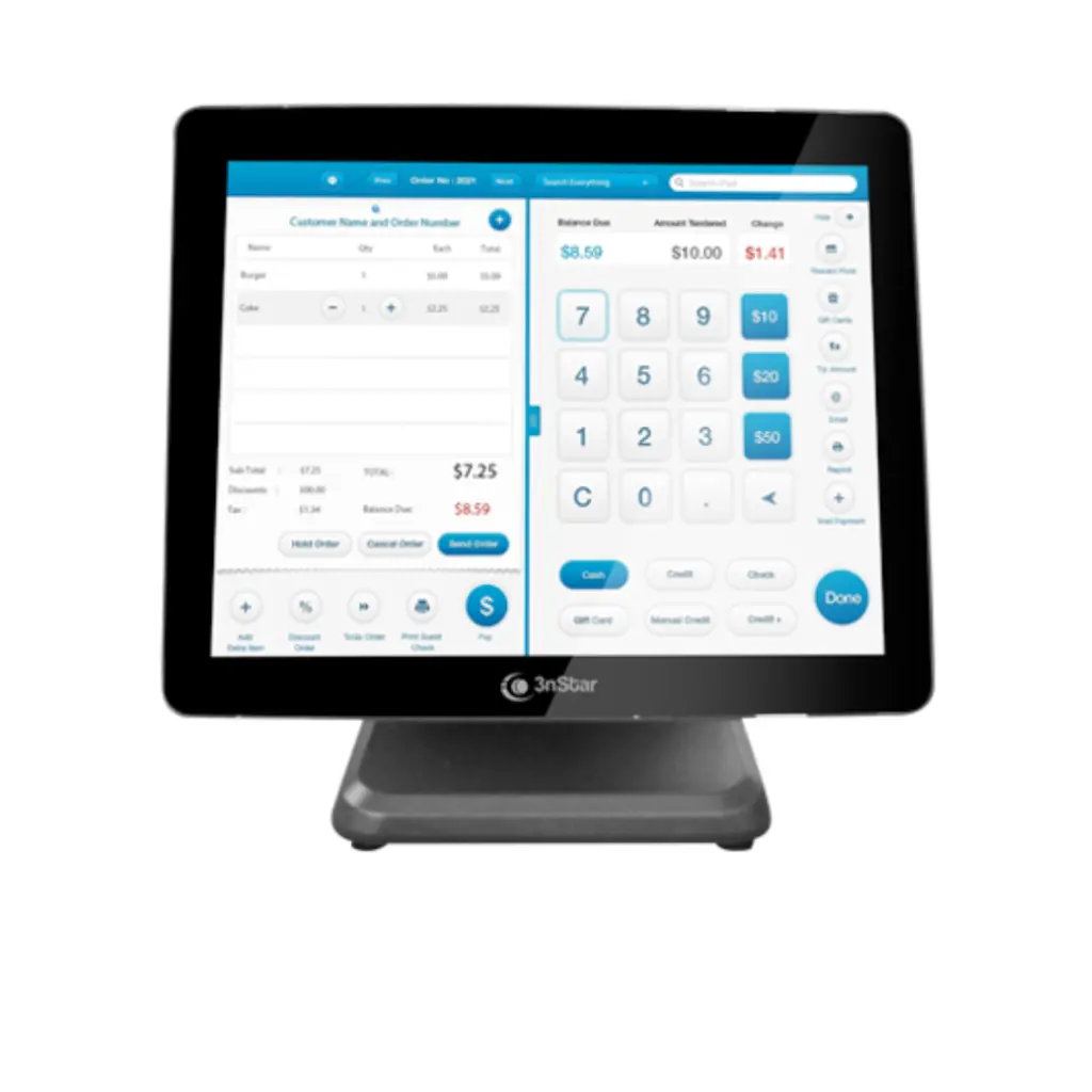 ALL IN ONE POS 3NSTAR PANTALLA TACTIL 15" PTE0605W-8-240W10 INTEL CELERON J6412 2.0GHZ / 8GB RAM / 240GB SSD / WIFI / W10 IOT ENTE