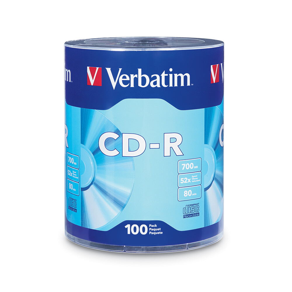CD OPTICO VERBATIM 96524 CD-R 80MIN 700MB 52X 100U