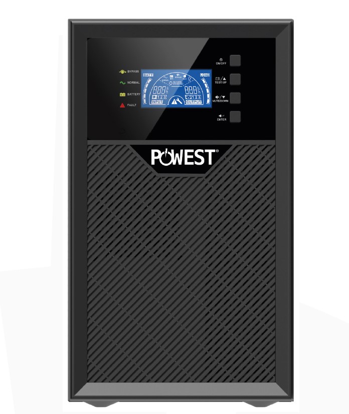 UPS POWEST ONLINE 3000VA/2700W 3KVA MONOFASICO 110V 4 TOMAS 5-15R y 4 TOMAS 5-20R 5MIN DE AUTONOMIA