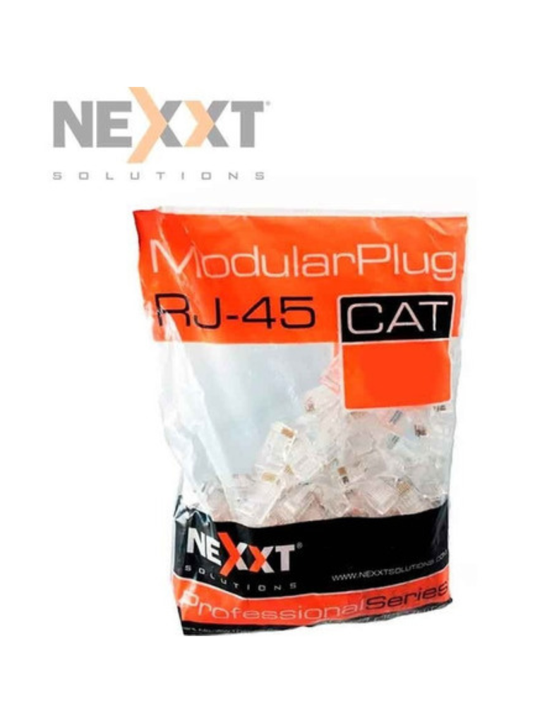 FUNDA DE CONECTOR RJ45 NEXXT CATEGORIA 5 SKU: AW102NXT01 100 UNIDADES
