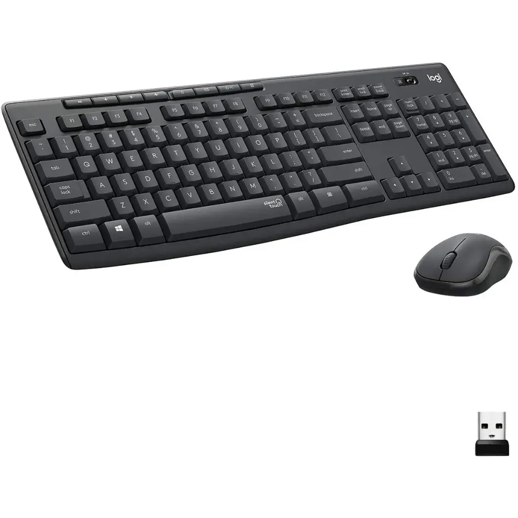 TECLADO + MOUSE LOGITECH MK295 WIRELESS USB NEGRO 
