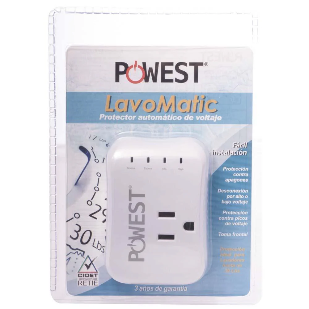 PROTECTOR DE VOLTAJE POWEST LAVOMATIC 110V 