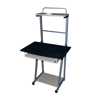 MESA DE ESCRITORIO TERRAX DE VIDRIO 3 NIVELES