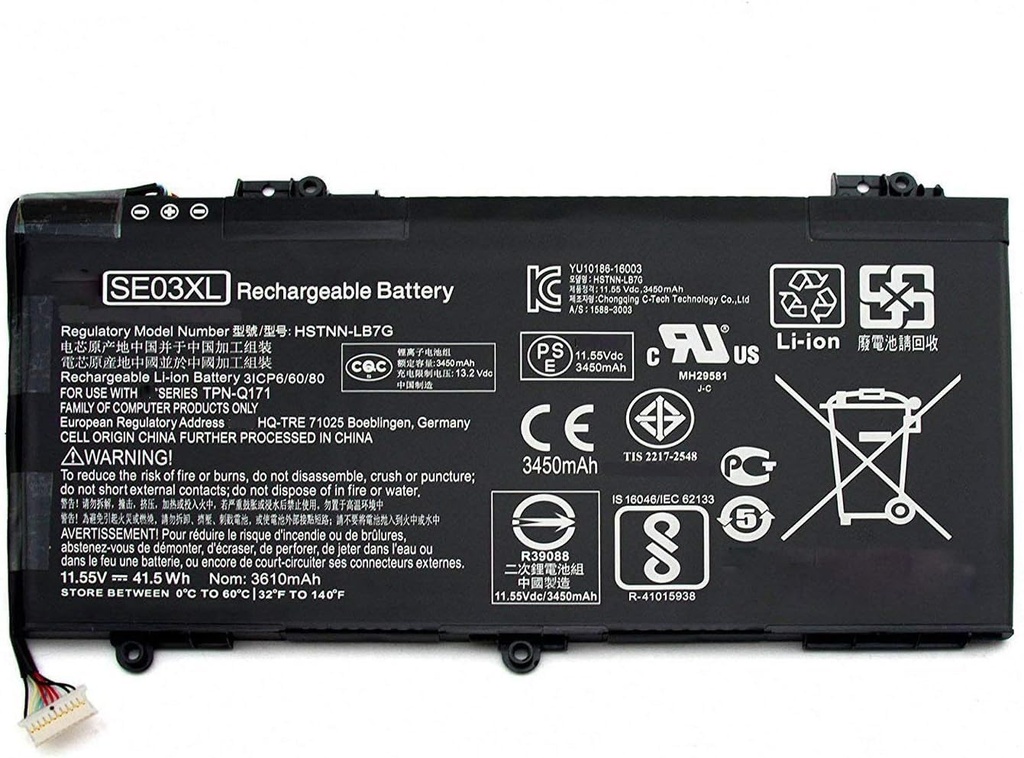BATERIA PARA LAPTOP HP SE03XL ORIGINAL 