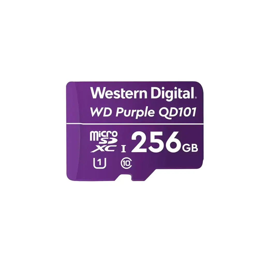 MICRO SDXC 256GB WESTERN DIGITAL PURPLE UHS-I QD101 PARA CCTV
