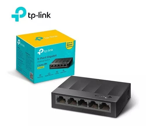 SWITCH TP-LINK LS1005G 5 PUERTOS 10/100/1000 CASE PLASTICO