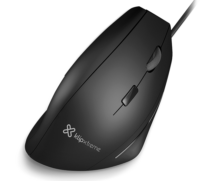 MOUSE KLIP XTREME KMO-505 KREST ERGONOMICO/ ALAMBRICO NEGRO 