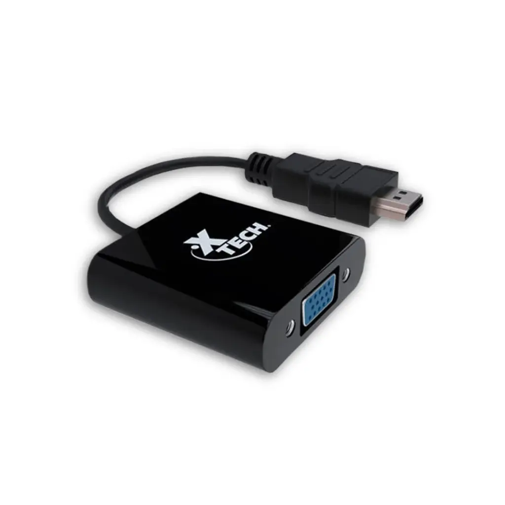 ADAPTADOR XTECH XTC-363 HDMI MACHO A VGA HEMBRA 