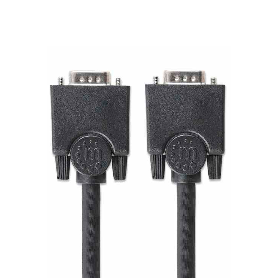 CABLE SVGA MANHATTAN, BLINDADO, M-M, 1.8M, NEGRO SKU: 311731
