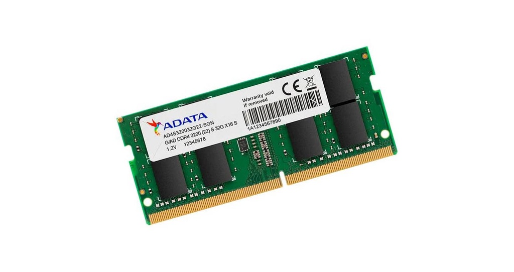 MEMORIA PARA LAPTOP ADATA 32GB DDR4 3200 MHZ 1.2V