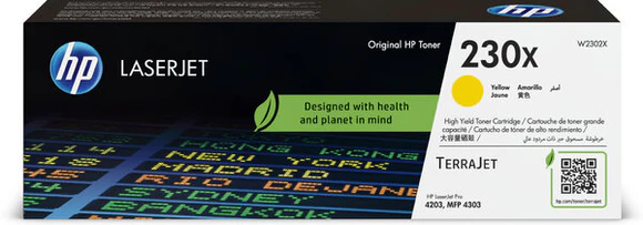 TONER HP 230X AMARILLO W2302X COMPATIBLE HP M4203, 4303FDW PAG. 5500