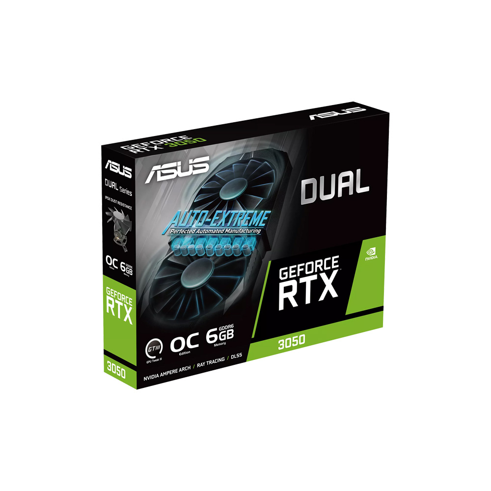 TARJETA DE VIDEO ASUS DUAL GEFORCE RTX 3050 OC EDITION 6GB GDDR6 DUAL-RTX3050-O6G