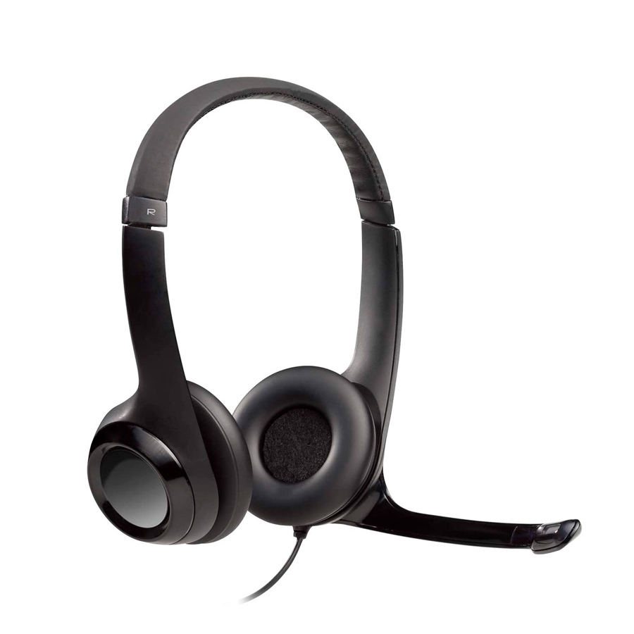 [H390] AUDIFONO + MICROFONO LOGITECH H390 USB NEGRO / CONTROL DE VOLUMEN 