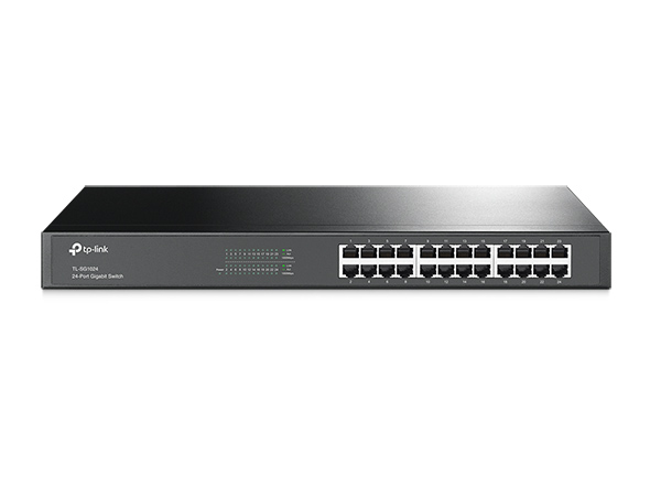 SWITCH TP-LINK TL-SG1024 24 PUERTOS GIGABIT 10/100/1000 PARA RACK NO ADMINISTRABLE