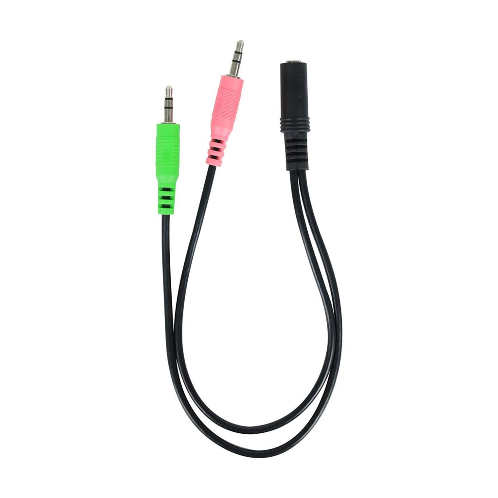 CABLE DE AUDIO AMERICAN XTREME SEPARADOR 2 JACK 3.5 MACHO A  1 HEMBRA 