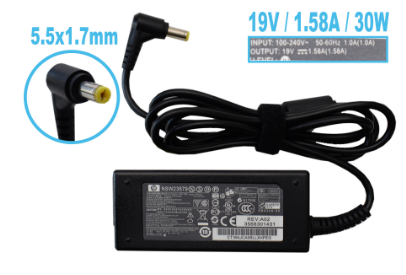 CARGADOR PARA LAPTOP HP PUNTA AZUL 19V 1.58A 30W ORIGINAL PUNTA AMARILLA