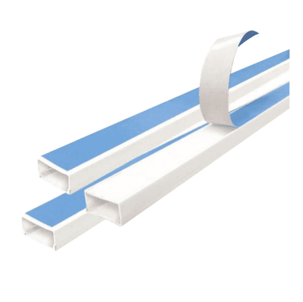 CANALETA DEXSON DE-CN137 13X7 CON ADHESIVO COLOR BLANCA 