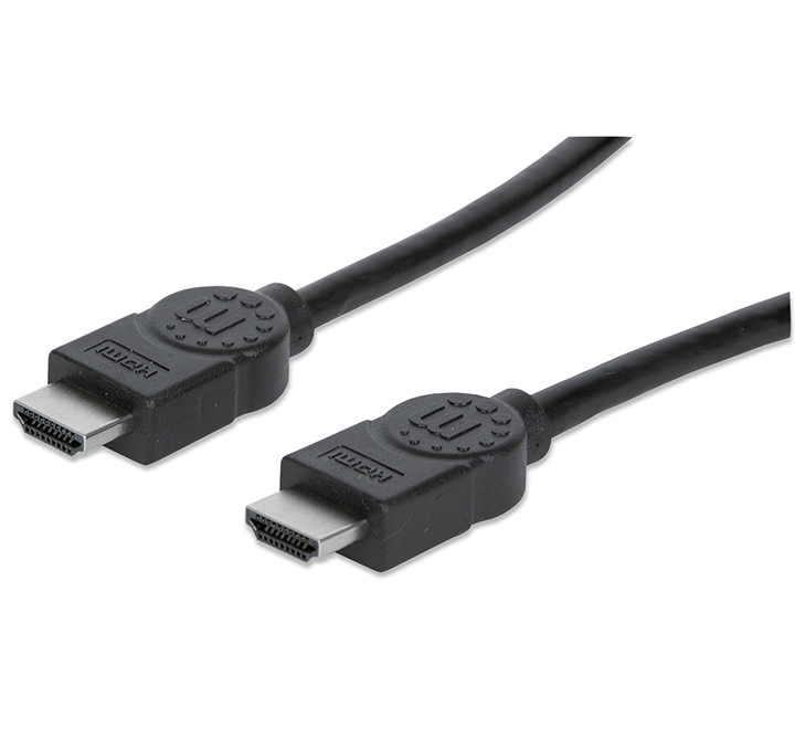 CABLE HDMI MANHATTAN 5M DOBLE BLINDAJE, M-M, 30AWG, 4K 30HZ NEGRO SKU: 306133