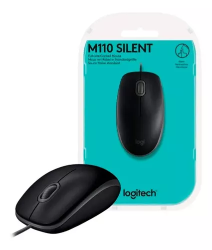 MOUSE LOGITECH M110 SILENT USB NEGRO