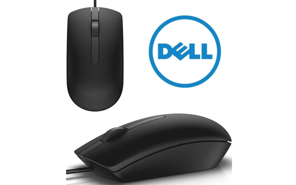 MOUSE DELL MS116 OPTICO ALAMBRICO USB NEGRO 1 AÑO DE GARANTIA