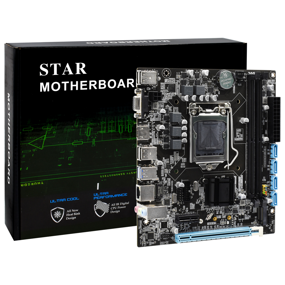 MAIMBOARD STAR H110G329 LGA 1151 / VGA / DDR4 SOPORTA 6ª / 7ª / 8ª / 9ª