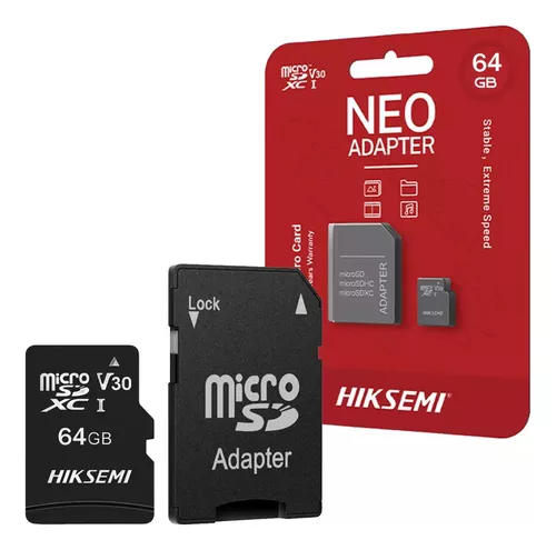 MICRO SD 64GB HIKSEMI V30 PARA CCTV HS-TF-C1 64GB