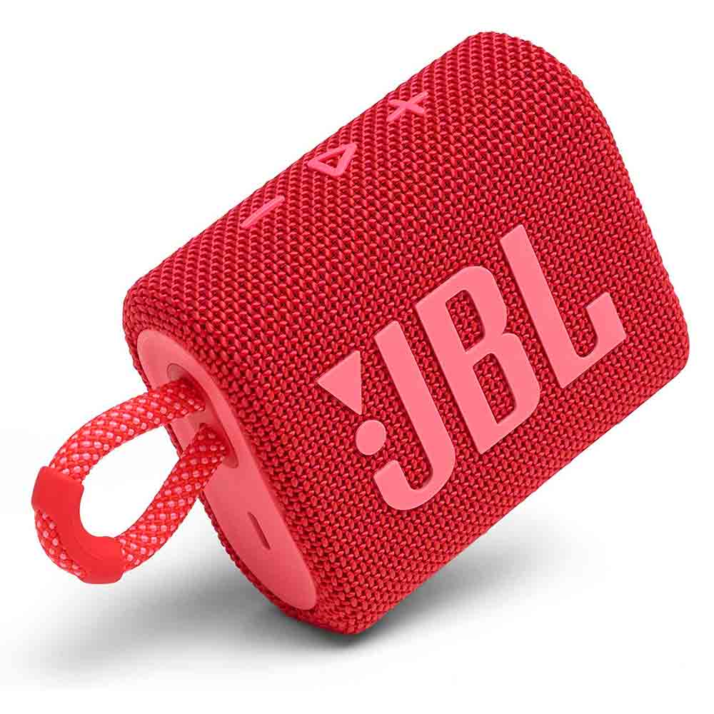 PARLANTE JBL GO3 BLUETOOTH/4.2W/RESISTENTE AL AGUA/5 HORAS DE REPRODUCCION RED
