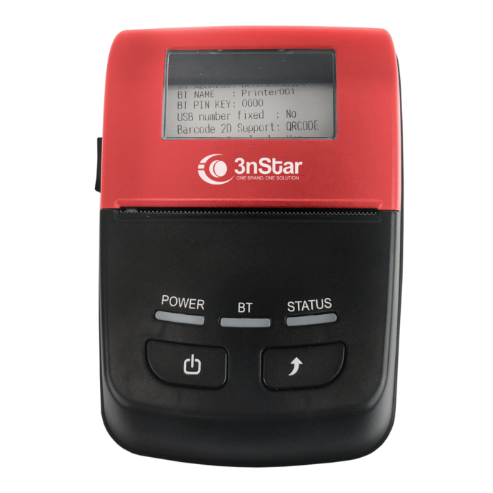 IMPRESORA 3NTAR PPT205BT TERMICA PORTATIL DE RECIBOS 58MM 2" BLUETOOH/USB 