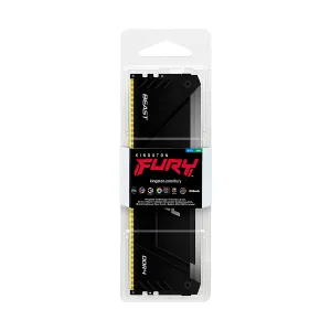 MEMORIA PARA PC KINGSTON 16GB 3200MHZ DDR4 FURY Cl16 RGB1.35V BLACK