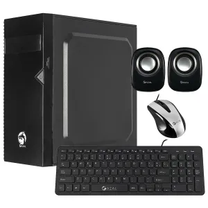 CASE GAZAL COMBO 703 TECLADO+MOUSE + PARLANTE + FUENTE DE PODER 850W BLACK
