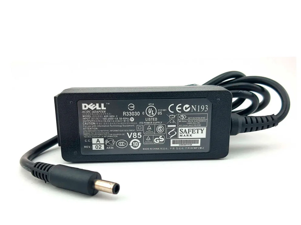 CARGADOR PARA LAPTOP DELL 19.5V 2.31 4.5*3.0 45W ORIGINAL