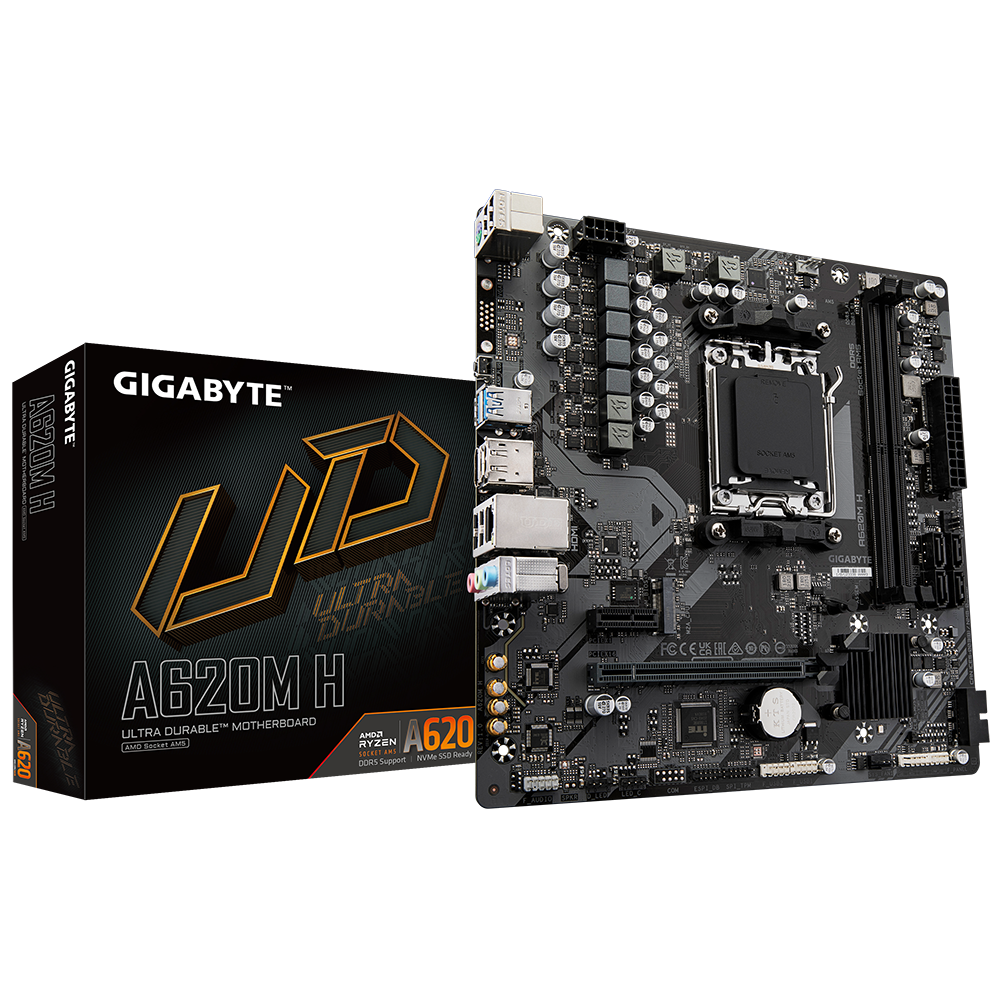MAINBOARD GIGABYTE A620M-H G10 AM5 DDR5 HDMI USB RJ45