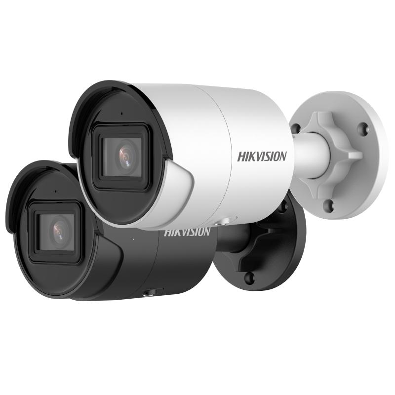 CAMARA DE SEGURIDAD IP HIKVISION DS-2CD2043G2-IU TIPO BALA ACUSENSE 4MP /H.265+/EXTERIOR IP67 
