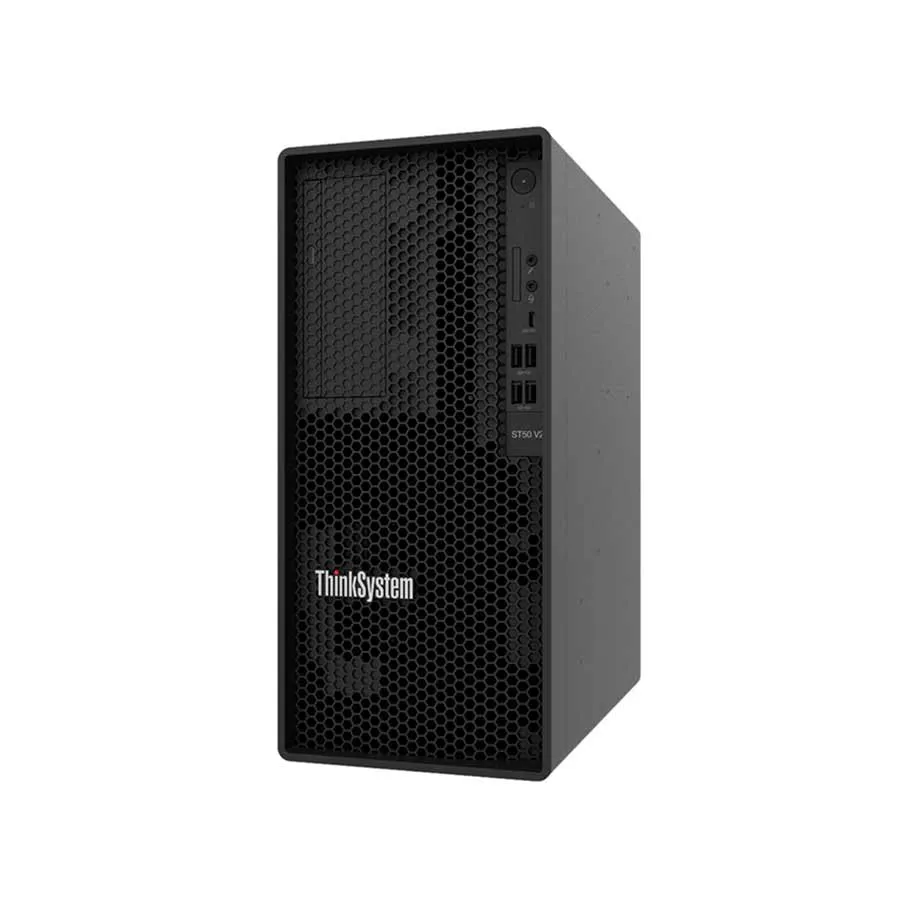 SERVIDOR LENOVO THINKSYSTEM ST50 V2 /TORRE/ INTEL XEON 2324G  3.1GHZ/4 CORES/16GB/2 DISCOS DE 1TB/FUENTE 500W/CONTROLADORA RAID FISICA