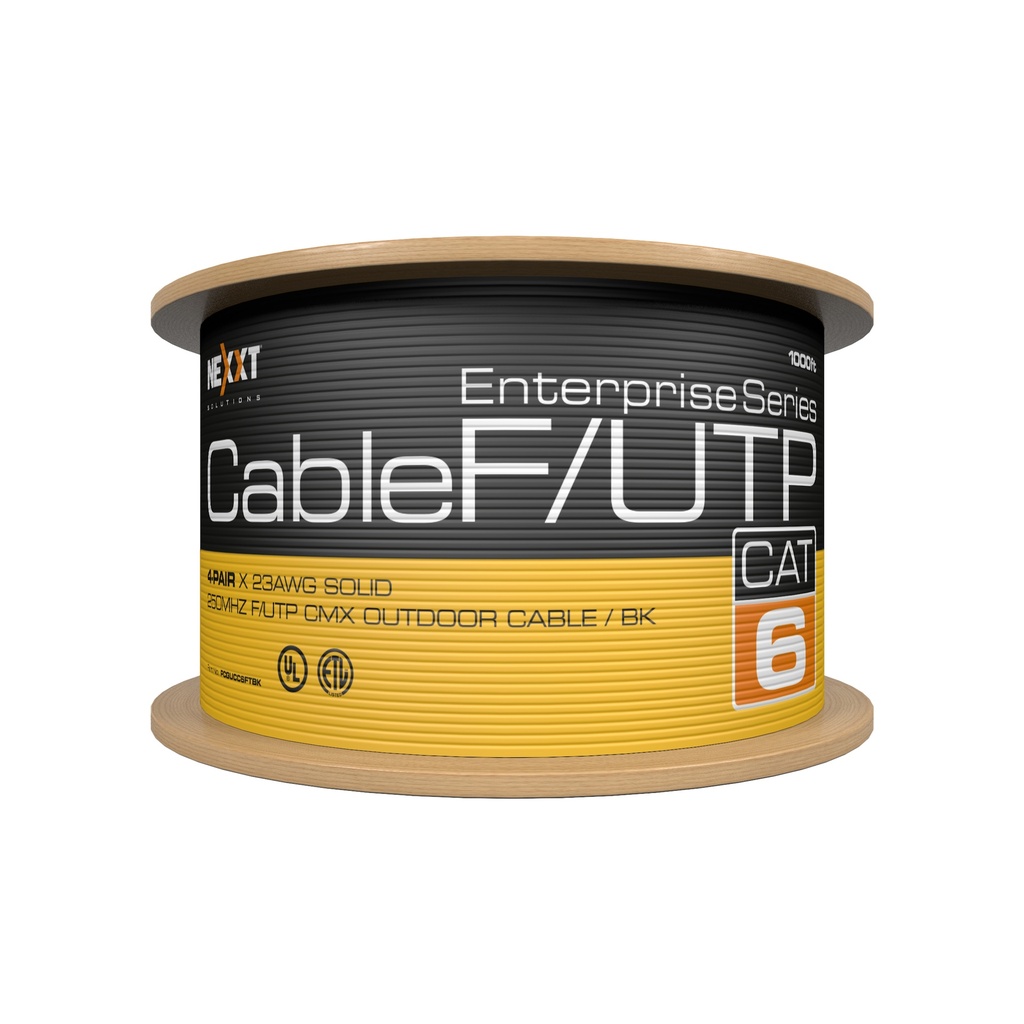 CABLE DE RED NEXXT F/UTP CATEGORÍA 6 PARA EXTERIOR SKU: AB356NXT07 POR METRO